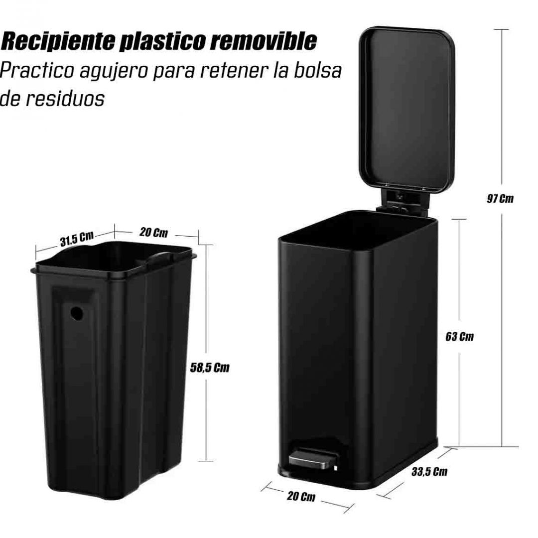 cesto-trinity-30-lts-acero-negro-csoft-proqualit-pro30n