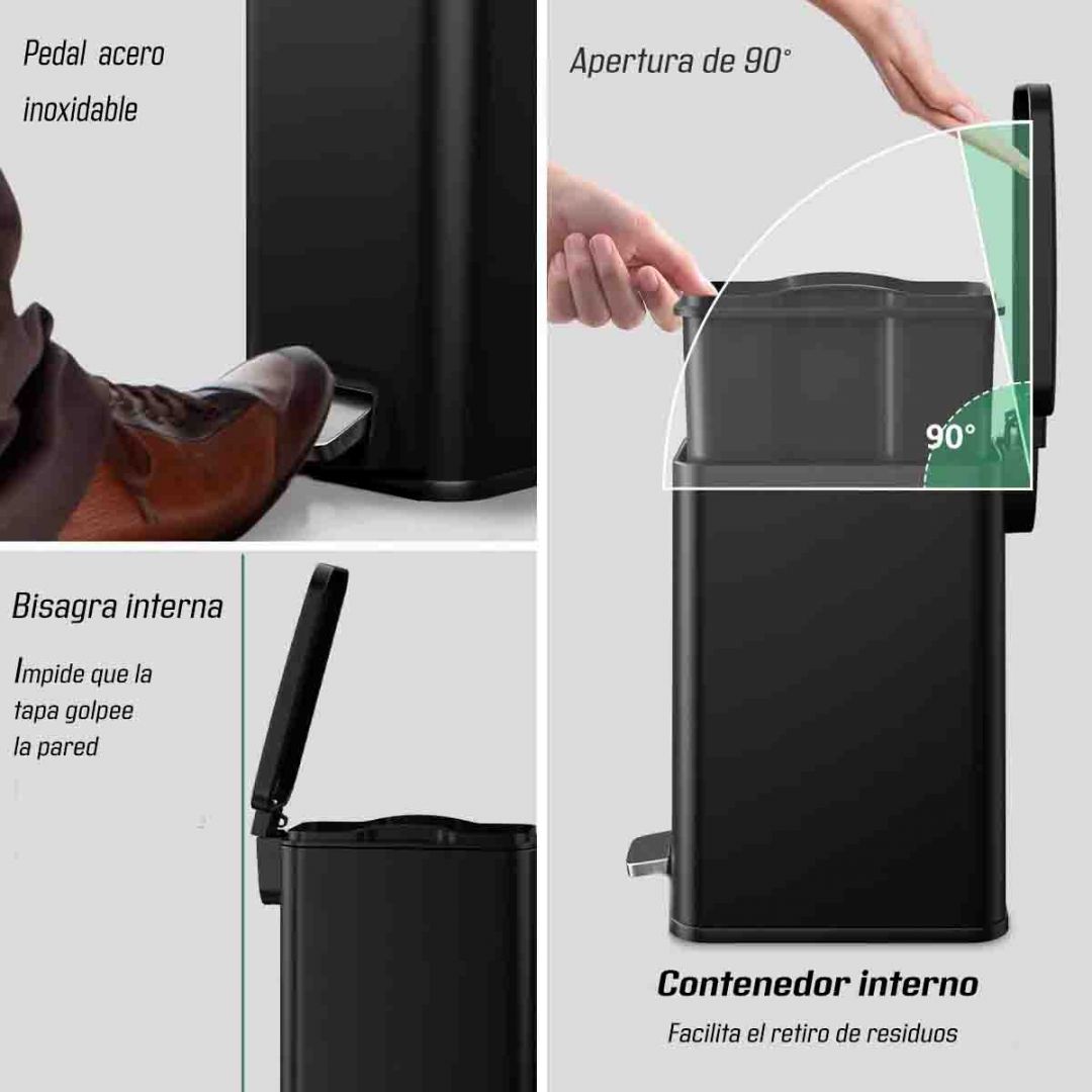 cesto-trinity-30-lts-acero-negro-csoft-proqualit-pro30n